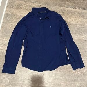 Polo Ralph Lauren navy button down XXL